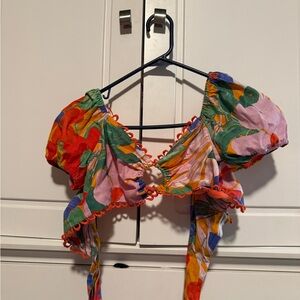 Colorful Floral Women's Top NEVER WORN!!